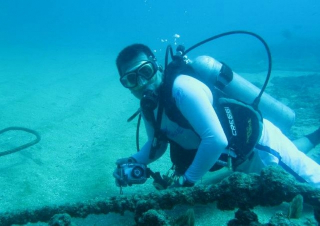 Buceo nocturno.